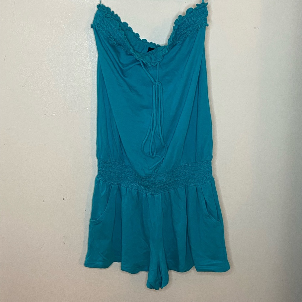 Express Teal Romper